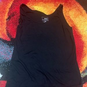 Comfortable black tank top.